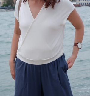 HTP Clothing White Cropped Top