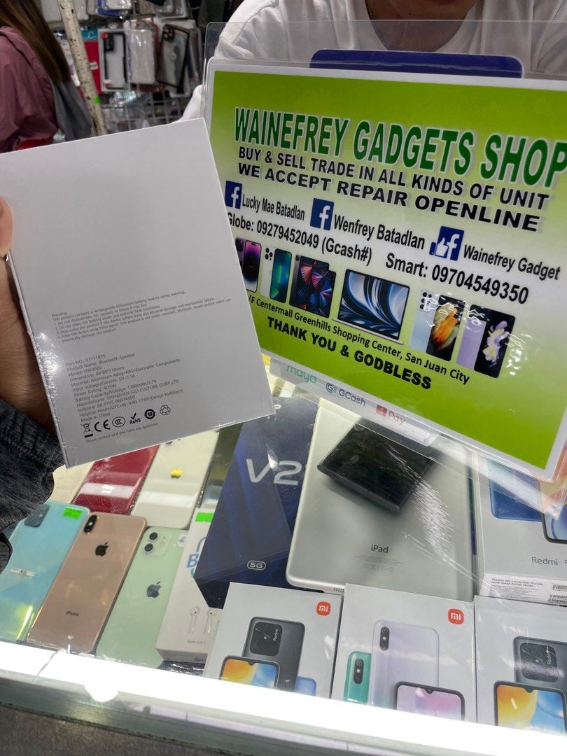 HUAWEI BLUETOOTH SPEAKER (Category: Soundbars, Speakers & Amplifiers) located in San Juan City. Submitted by wainefreygadgetshop (Listing ID 1242516398, Image 3). Description: HUAWEI BLUETOOTH SPEAKER *ORIGINAL SOBRANG LINAW NANG TUNOG WALANG BASAG NA TULAD NANG TUNOG LATA!! For bulk orders 850 nalang for 5pcs minimum order We Accept cod w/in Metro Manila Only. We accept via Lalamove Payment First Policy upon pick-up. We Ship Nationwide via LBC C