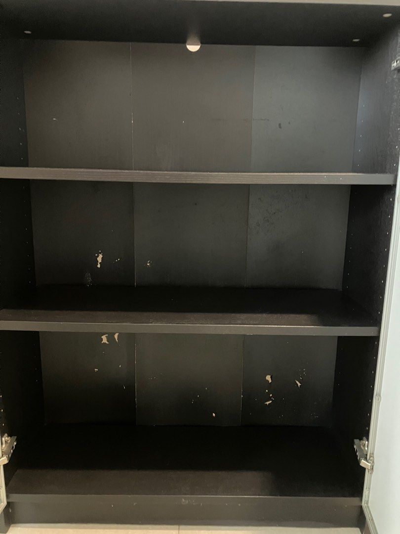 IKEA Billy bookcase/shelf with Morliden glass doors, Furniture & Home