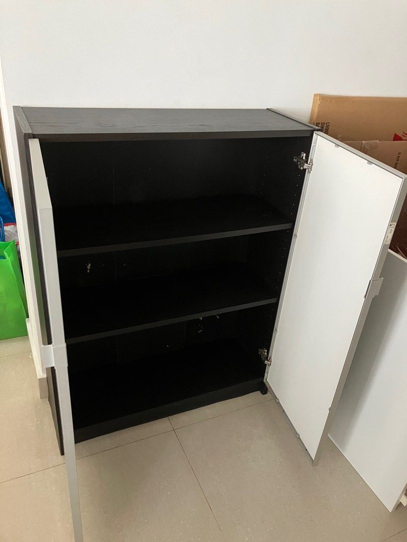 IKEA Billy bookcase/shelf with Morliden glass doors, Furniture & Home