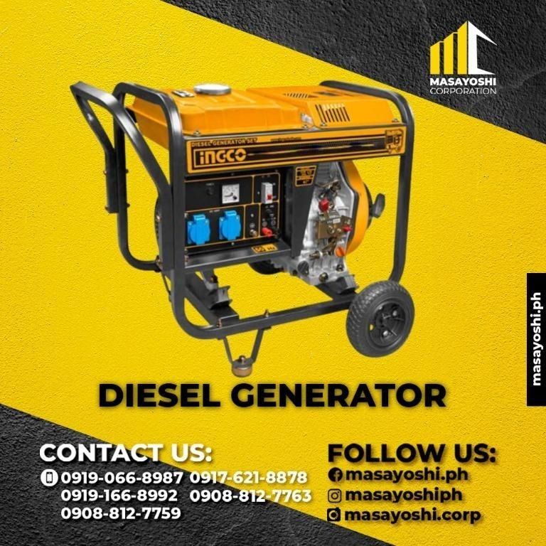 Ingco Diesel Generator Power Supply Diesel Type Generator Diesel