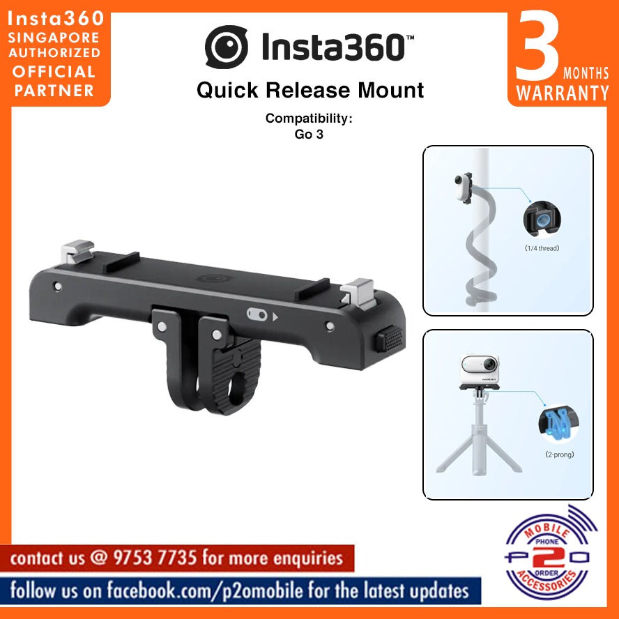 INSTA360 GO 3 Quick Release Mount - Foto Erhardt