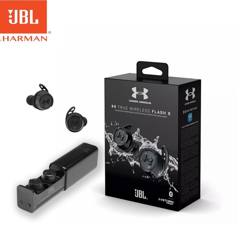 JBL Under Armour TWS Flash X Earbuds Black Audio Earphones on