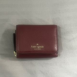 Kate Spade Brown Cherry Wood Trifold Continental Wallet