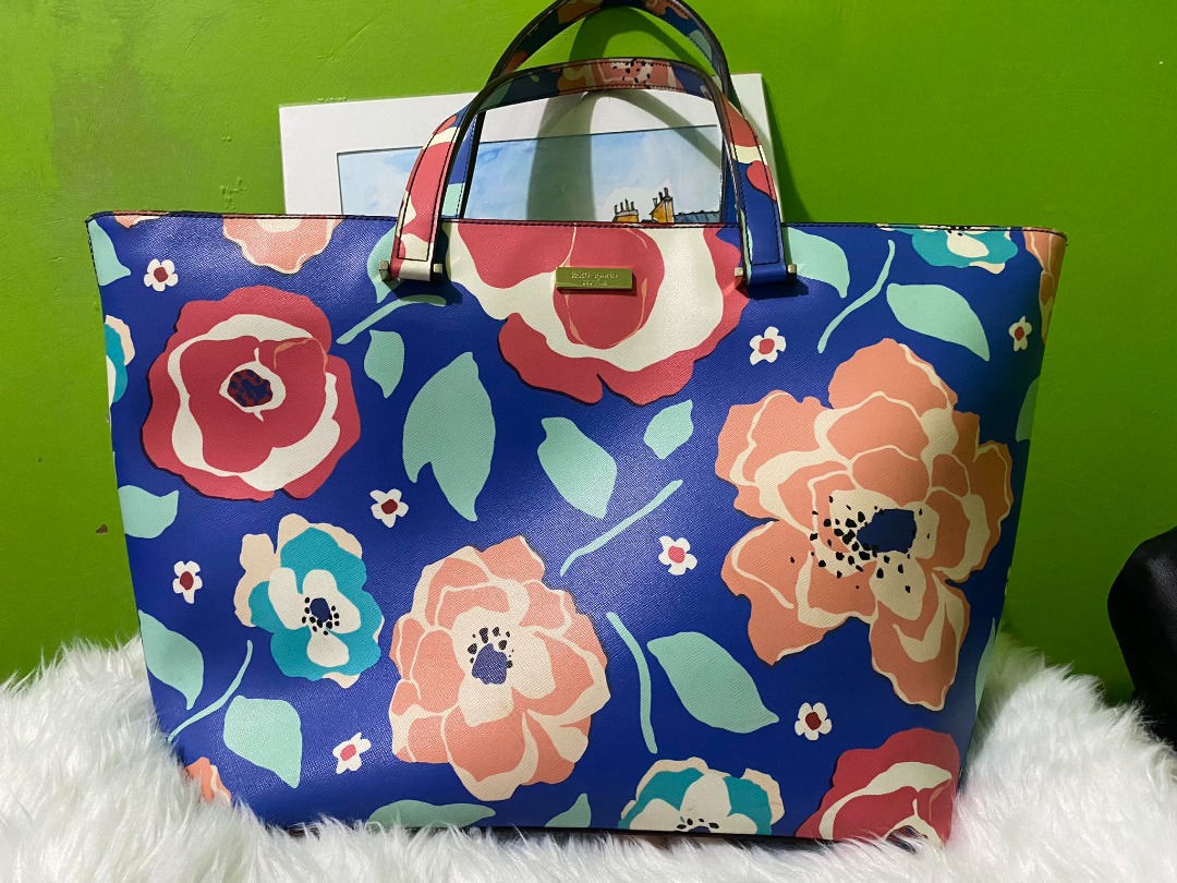 Kate spade on sale blue floral bag