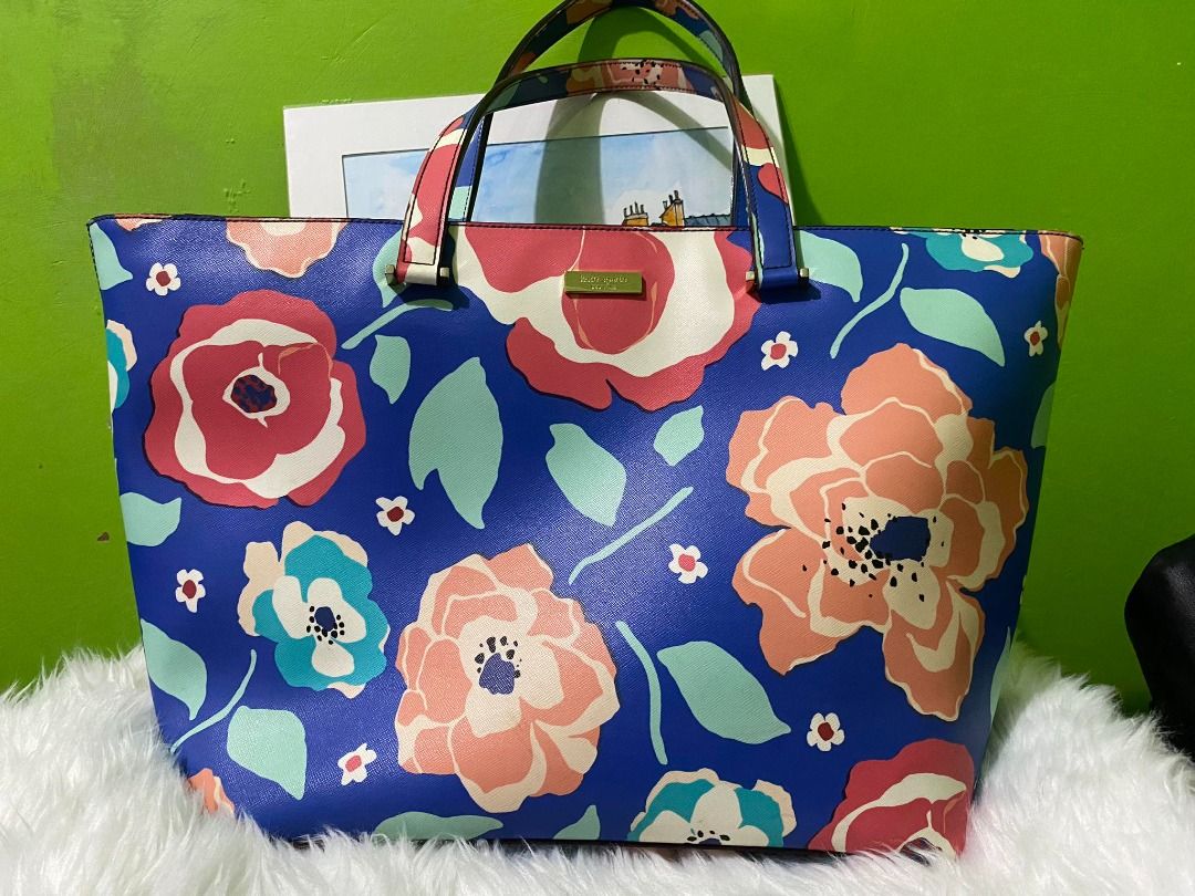Kate spade floral tote bag outlet
