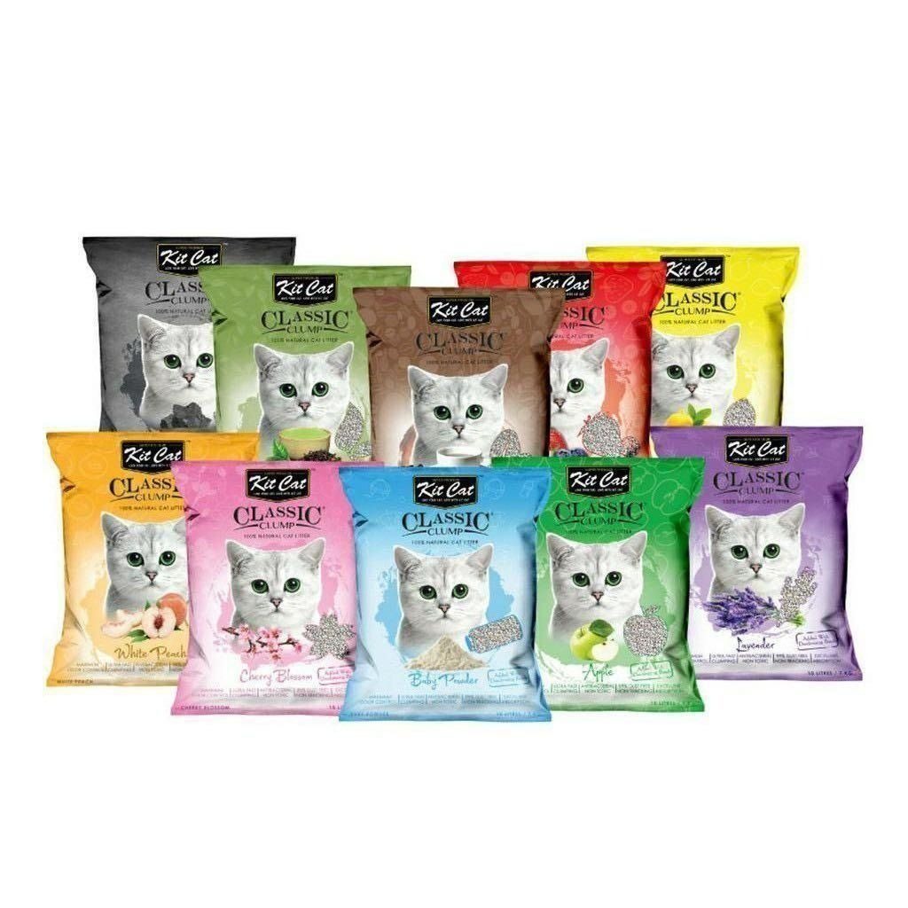 Kit Cat Classic Clump Litter Cat Sand 7kg 10L non cat cage condo tree
