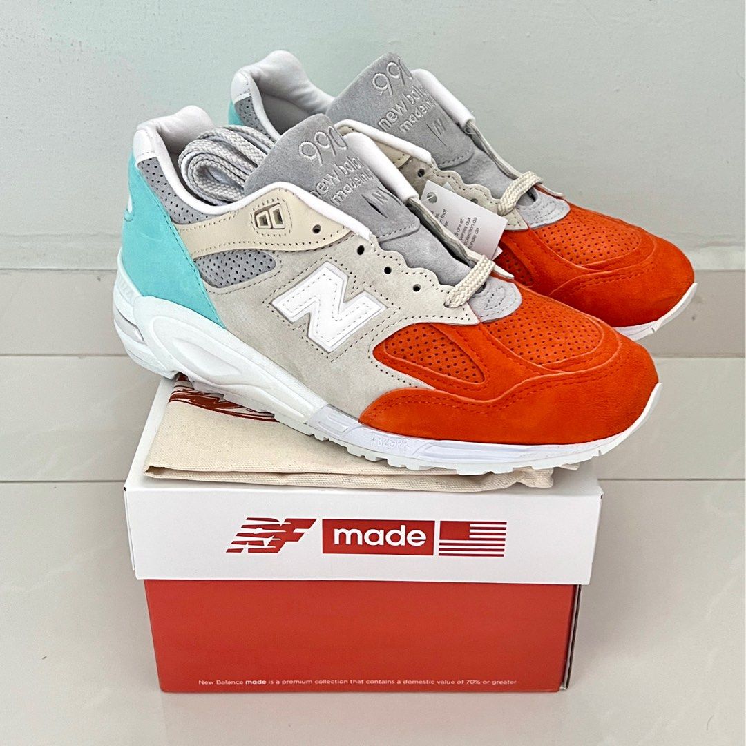 Kith x Ronnie Fieg for New Balance 990V2 Mykonos 'Cyclades