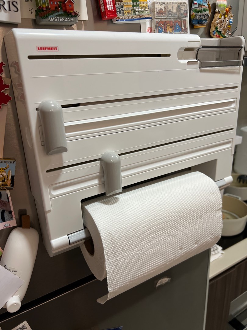 Leifheit Kitchen Organiser Wall Mounted Roll Holder For Kitchen Towel