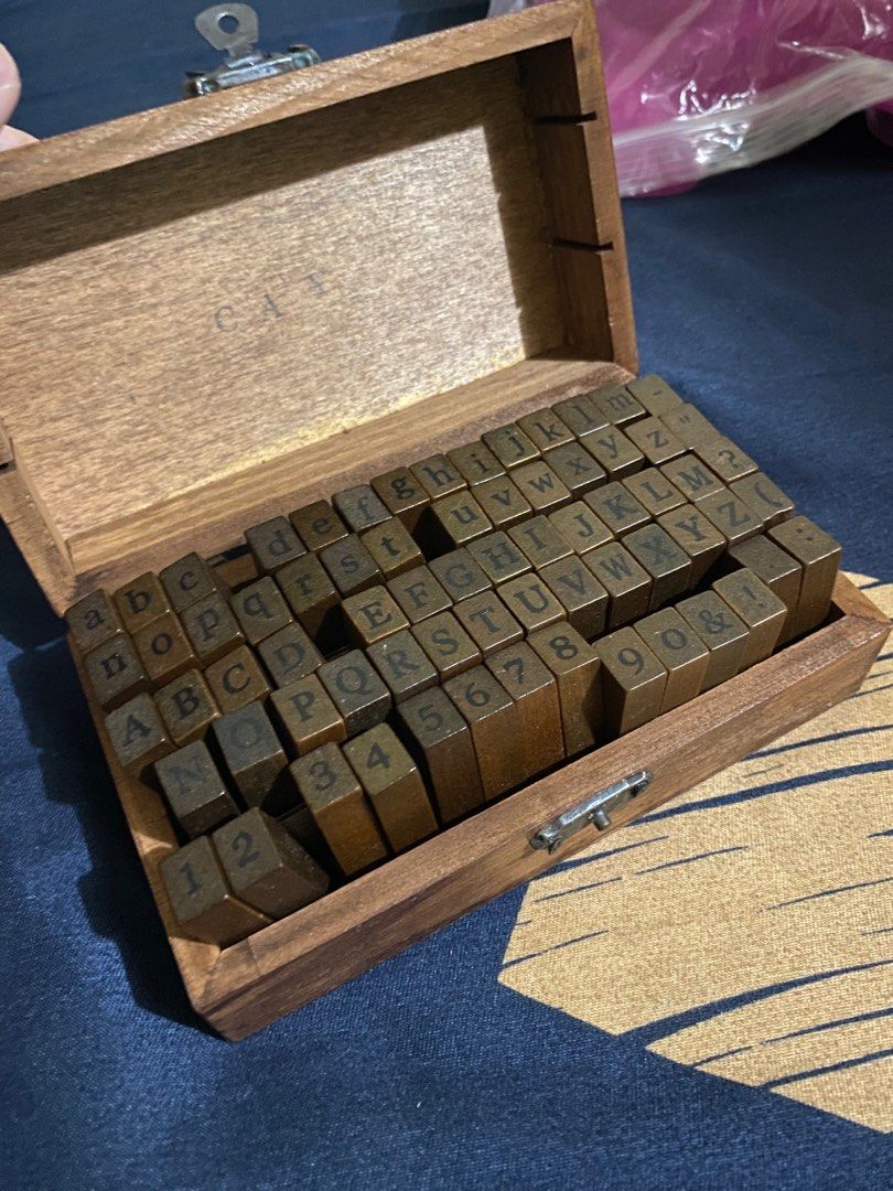 Letter Stamp Set w/ Stamp Pad, Hobbies & Toys, Memorabilia