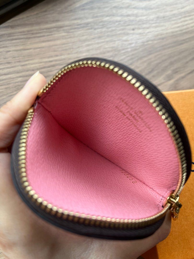 Louis Vuitton Round Coin Pouch Monogram Vivienne Holiday Rouge Red