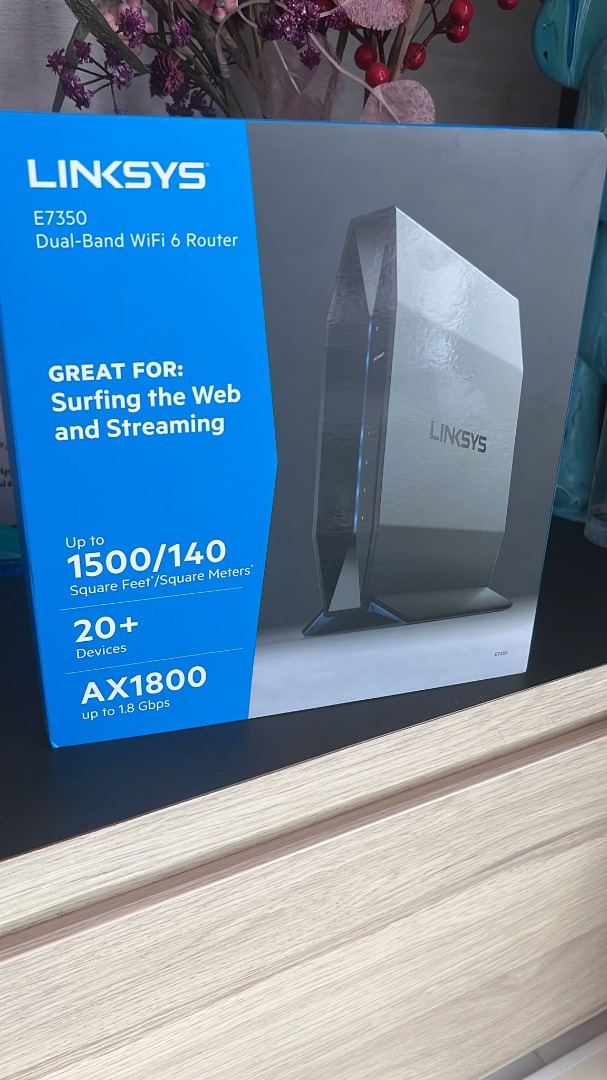 Linksys E7350 Dual-band WiFi 6 router, Computers & Tech, Parts ...