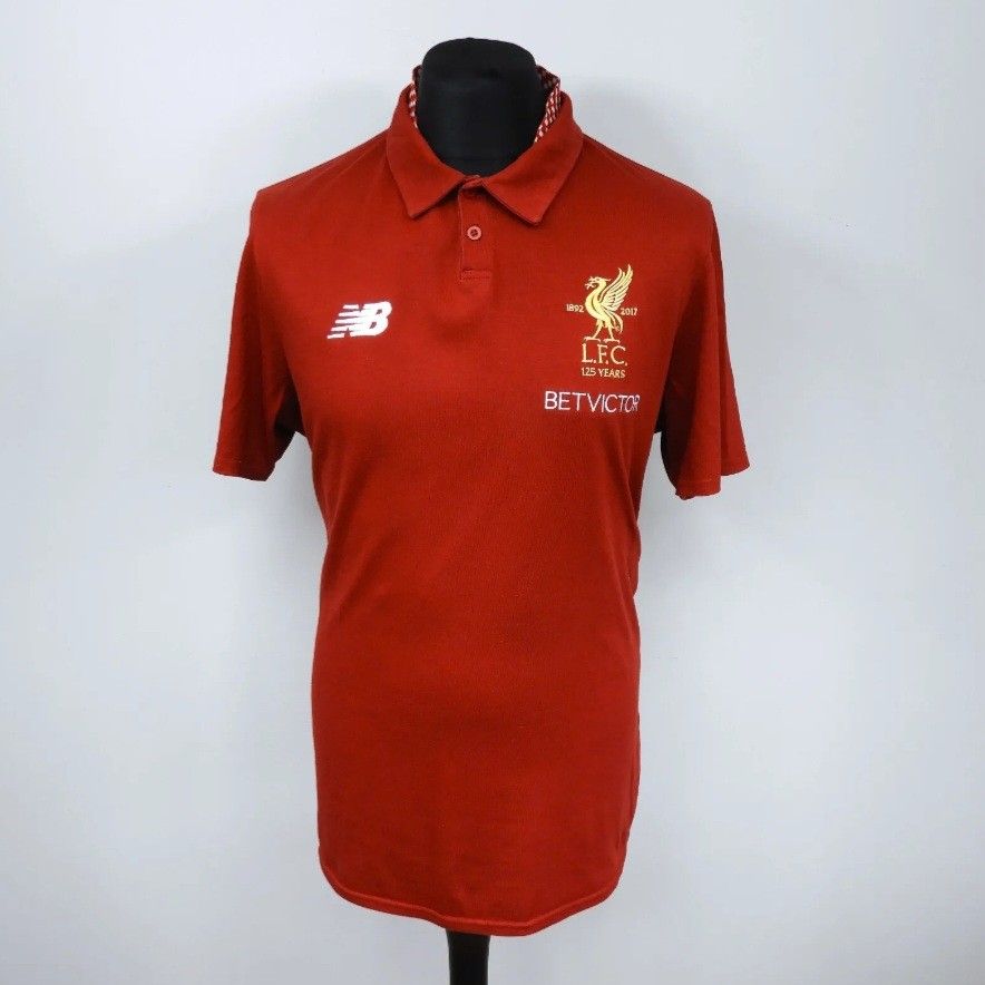 Liverpool New Balance 125 Years Shirt Camisa Training Polo Jersey Size. XL Men s Fashion Activewear on Carousell
