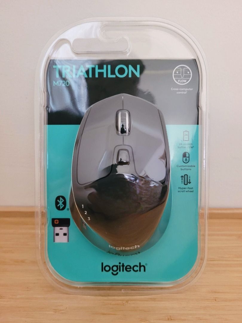 910-004790 Logitech M720 Triathlon Multi-Device Wireless Mouse