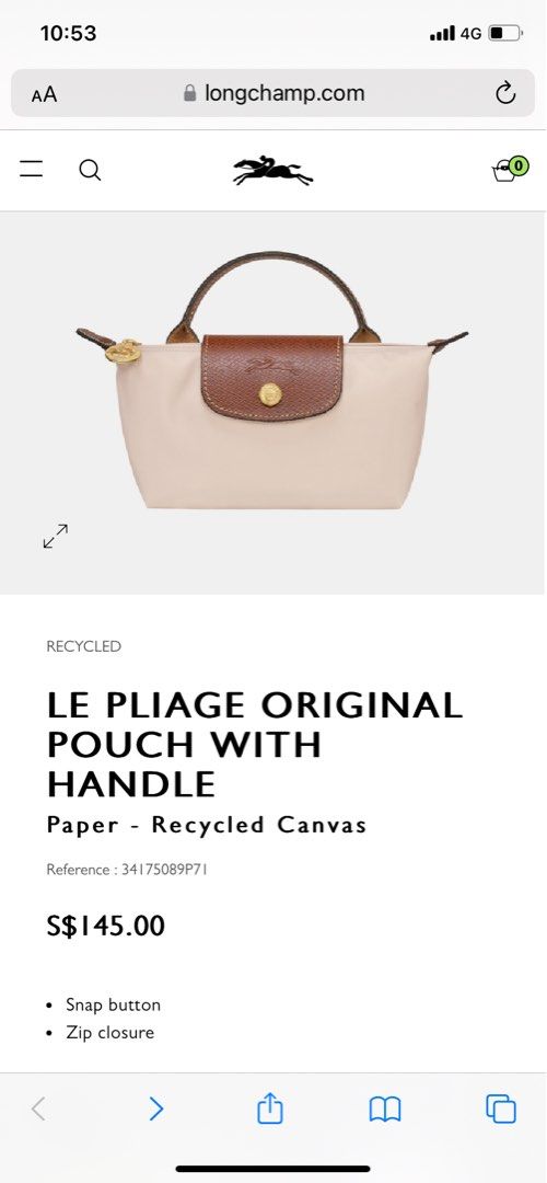 I got the viral Longchamp pouch with handle🌿, Gallery posted by Felicia✨