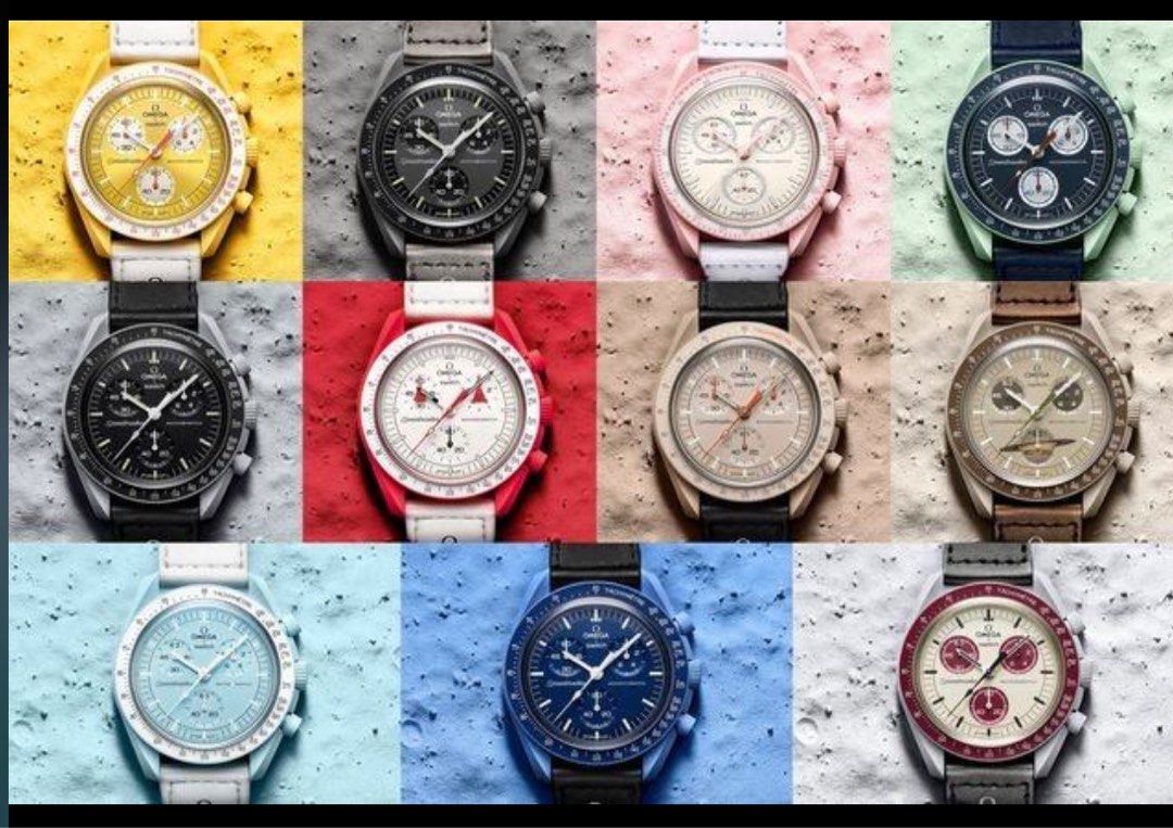 Looking for Swatch X Omega series, 名牌, 手錶- Carousell