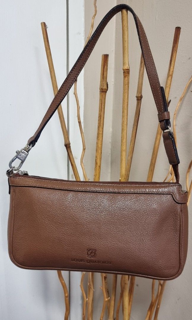 Louis quatorze mini shoulder bag in genuine leather, Luxury, Bags
