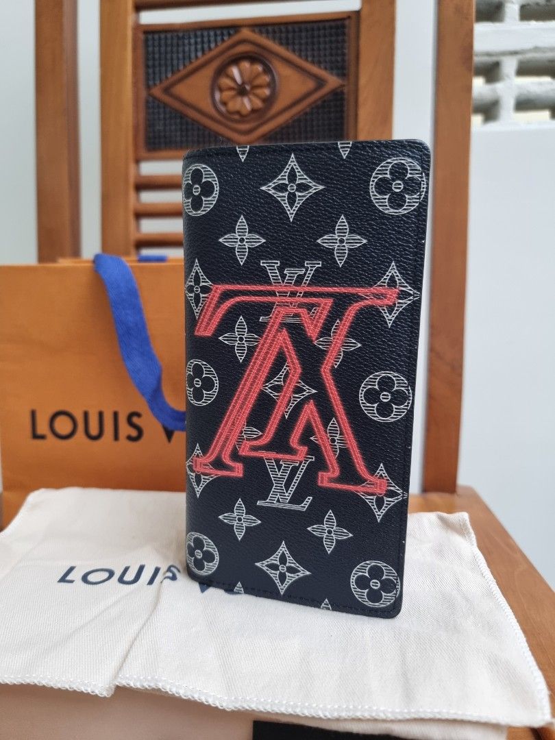 LOUIS VUITTON × Kim Jones Upside Down Brazza Wallet, Fesyen Pria