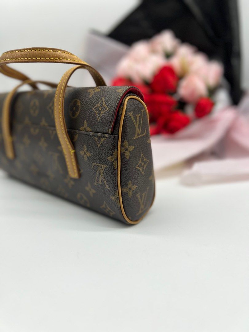 Louis Vuitton Handbag Monogram Sonatine M51902 Brown Women's Canvas,  Luxury, Bags & Wallets on Carousell