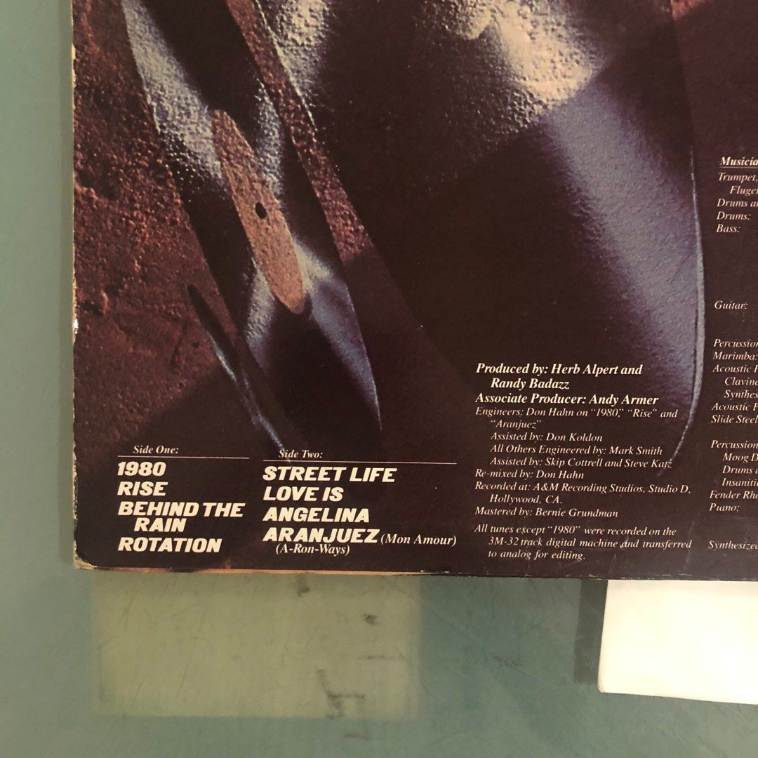 Lp Herb Alpert (Rise), Hobbies & Toys, Music & Media, Vinyls on Carousell