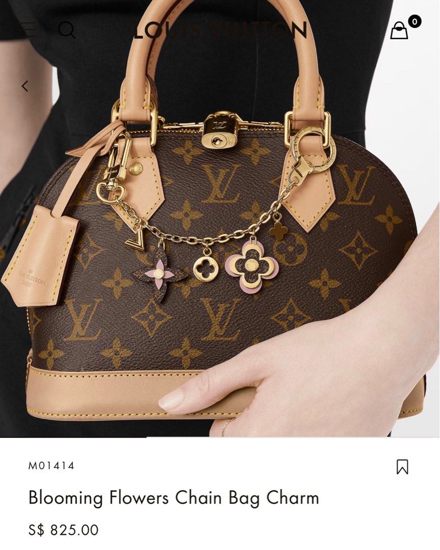 Replica Louis Vuitton Flower Finesse Chain Bag Charm Golden
