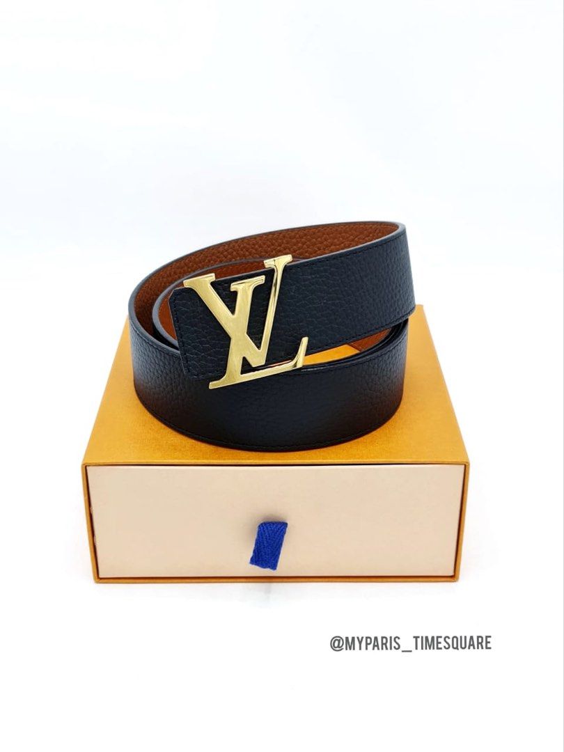 LV Initiales Taurillon 40mm Reversible Belt Taurillon Leather - Men -  Accessories