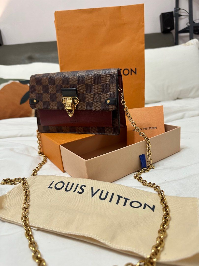 Louis Vuitton DAMIER Vavin Chain Wallet (N60222, N60221, N60237)