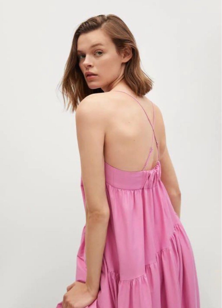 Mango dress pink shop