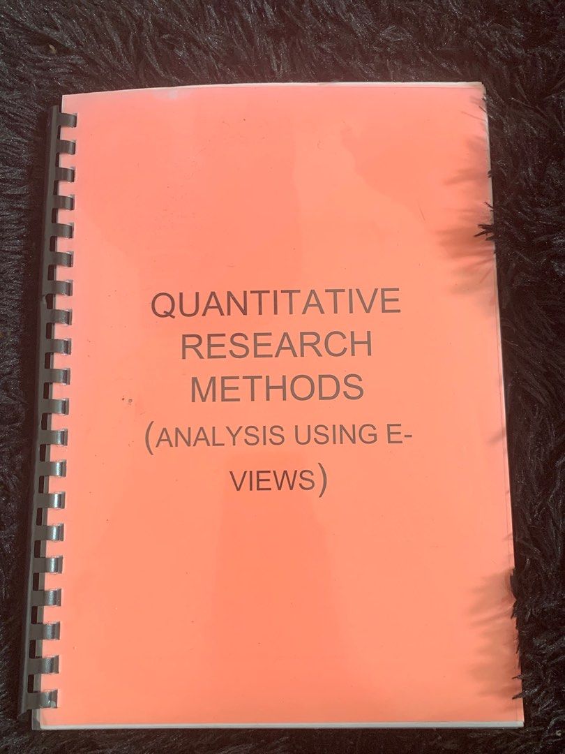 Manual Textbook Quantitative Research Methods (UiTM), Hobbies & Toys