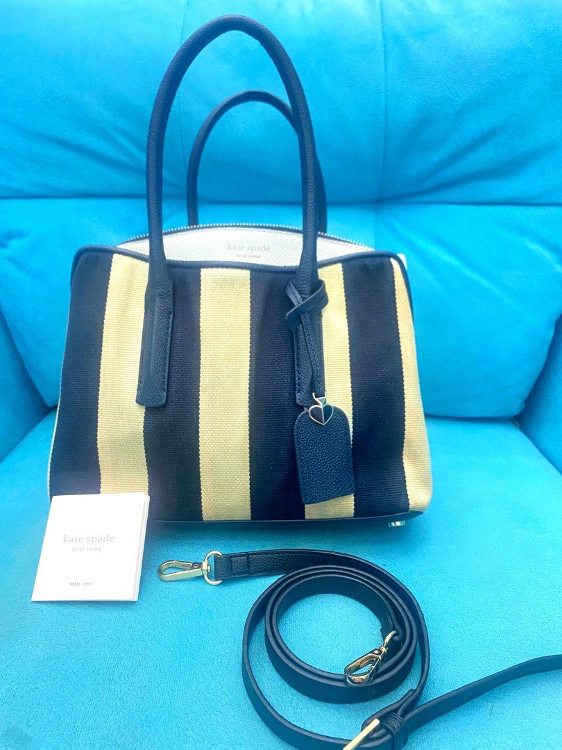 Margaux canvas stripe medium satchel deals
