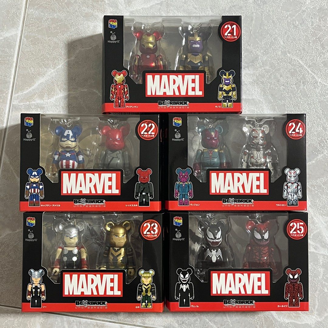 BE@RBRICK MARVEL 80TH ANNIV.100％ & 400％（MEDICOM TOY