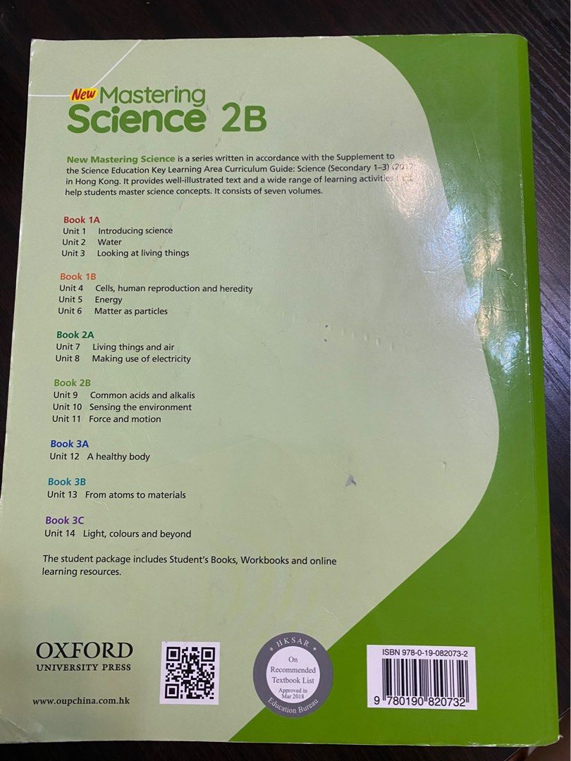 Mastering Science 2B, 興趣及遊戲, 書本 & 文具, 教科書 - Carousell