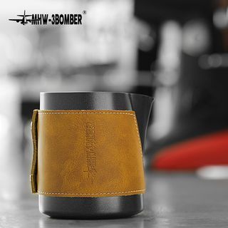 MHW-3Bomber Milk Frothing Pitcher w/o Handle 500ml with Leather Sheath
