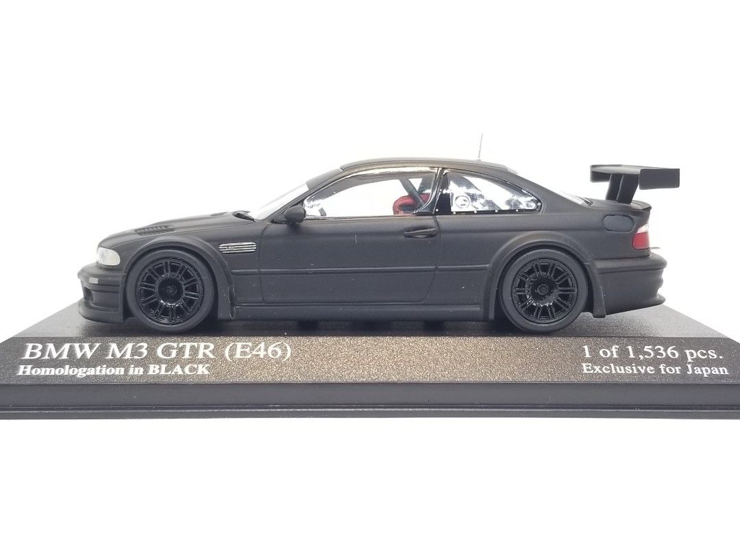 ▫1:43 【日本国内限定】[京商特注] BMW M3 GTR (E46) Homologation in BLACK (official  authority) (Matt black) Minichamps [Exclusive for Kyosho] 1/43 #403012193  (Limited 1 of 1536) BMW M3 GTR 京商ホモロゲーションブラック[ブラックシリーズ] ミニチャンプスx