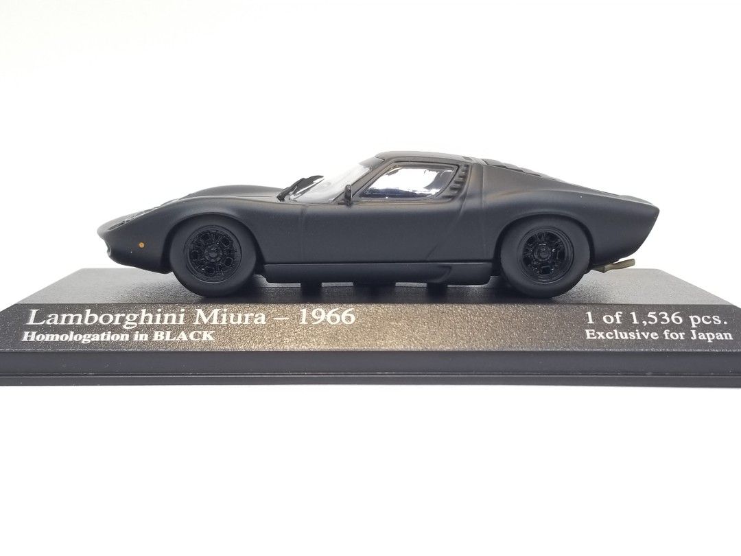 日本最級 Lamborghini MINICHAMPS ☆1/43 Miura 黒 in Homologation