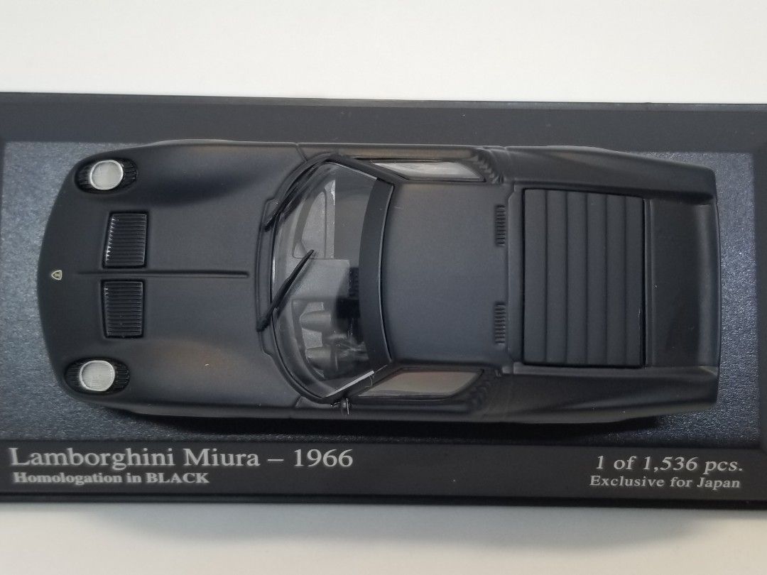 ☆決算特価商品 1/43 黒 in Homologation 1966 Miura Lamborghini