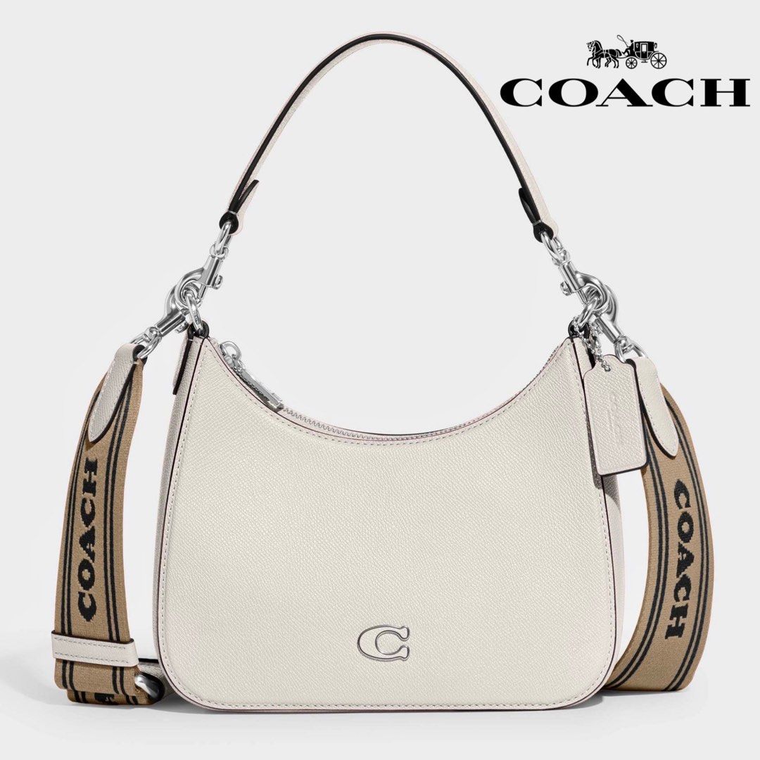 Coach white hotsell hobo bag