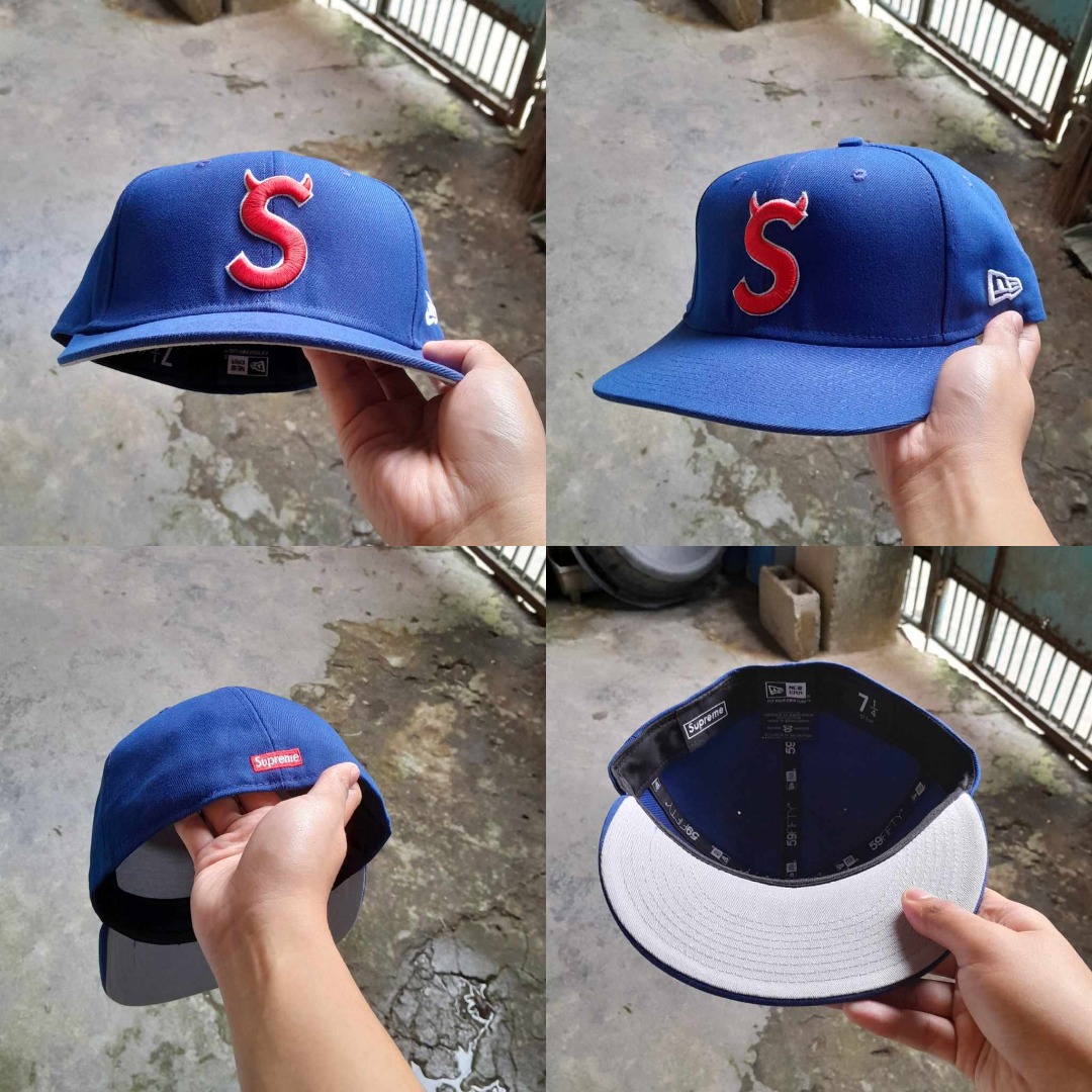 supreme newera s logo devil 7 5/8-