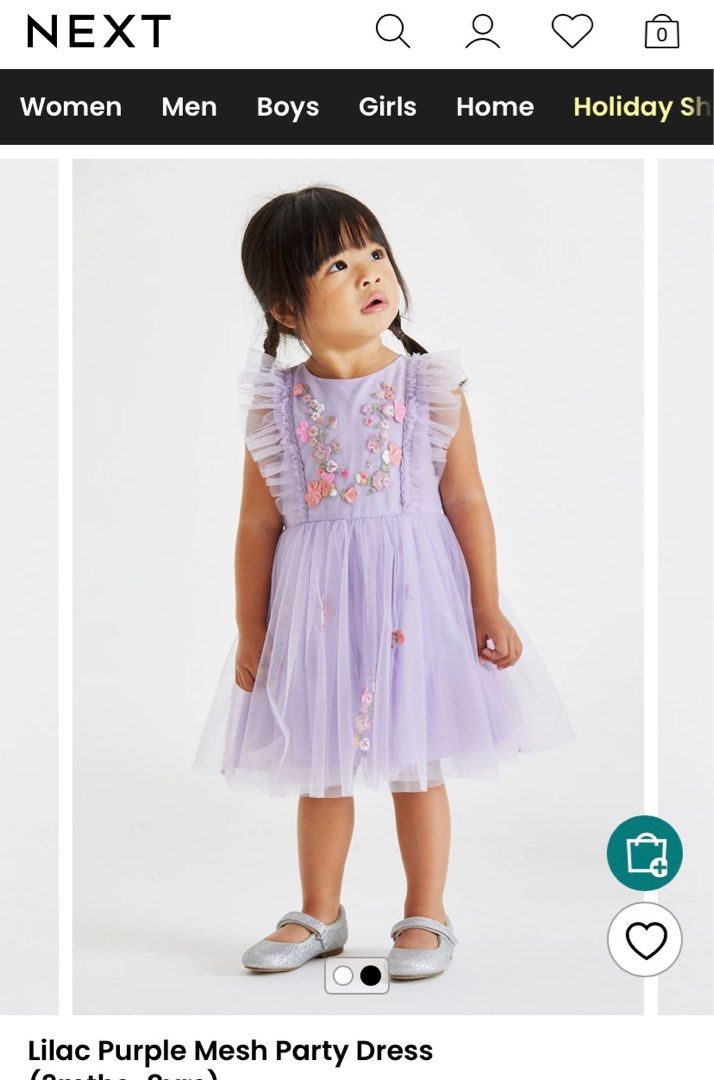 Next Dress Baby Colour Lilac Size 12 18m