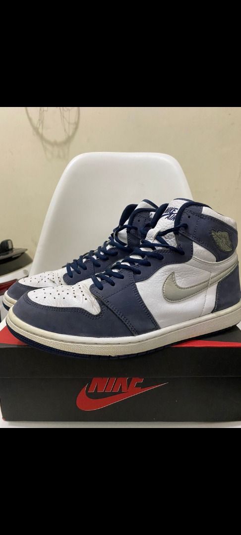 NIKE AJ1 CO JP MIDNIGHT NAVY, Fesyen Pria, Sepatu , Sneakers di
