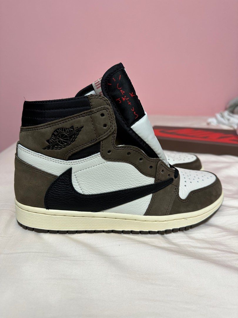 Nike X Travis Scott air Jordan 1 high brown Carousell
