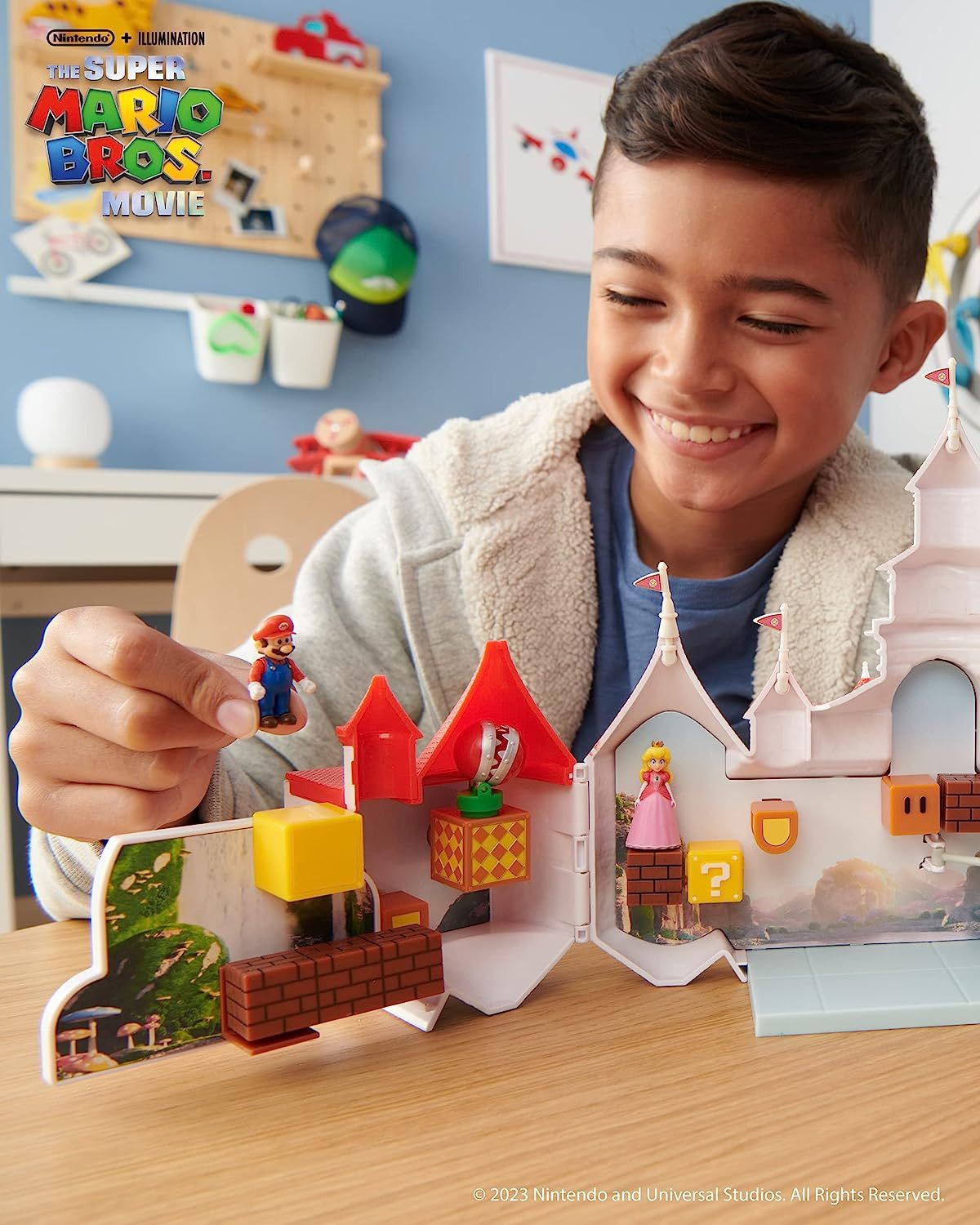 Nintendo Super Mario Movie Mini World DLX Peach Castle Playset, Hobbies & Toys, Toys & Games on