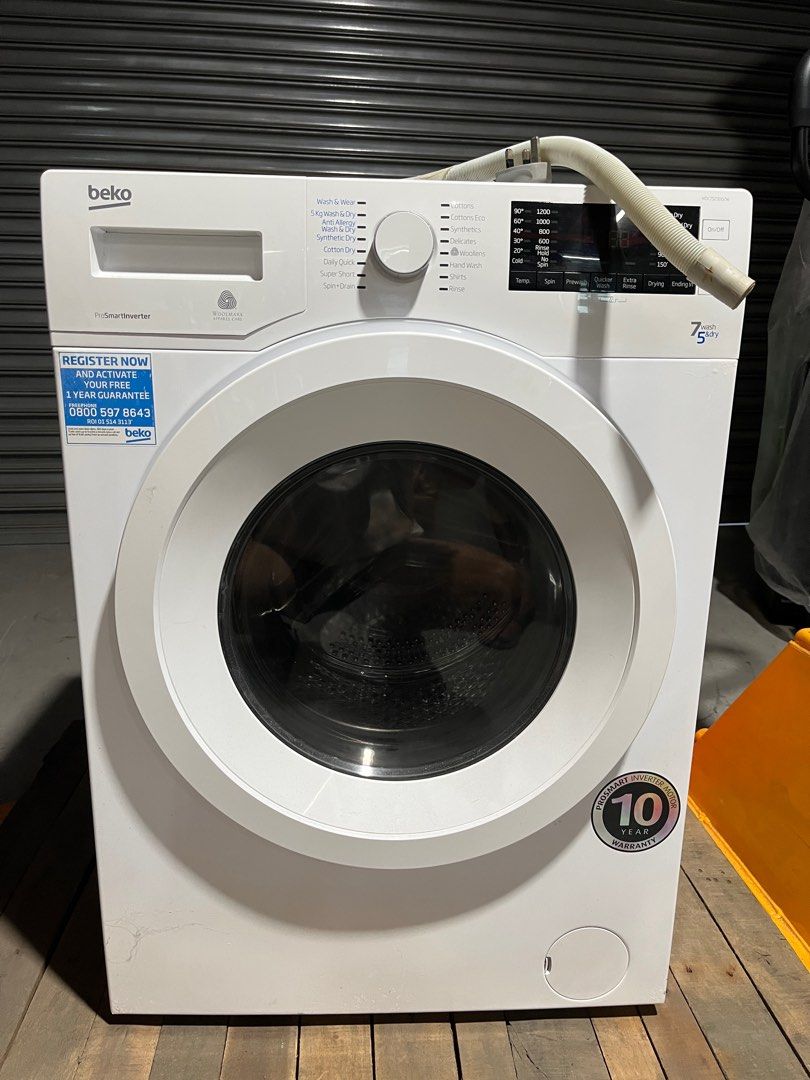 Beko washing machine cum dryer 2 in 1, TV & Home Appliances, Washing