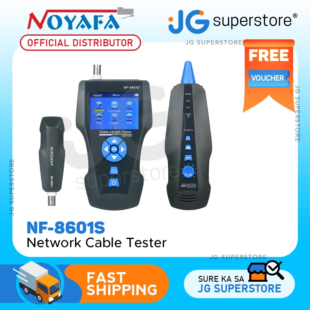 Noyafa NF-8601S TDR LCD Tester Network Cable Tester Tracker RJ45 RJ11 ...