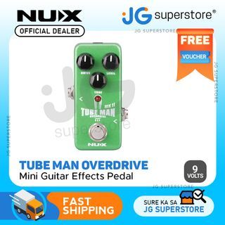 NUX Tube Man Overdrive Mini Guitar Effects Pedal with Level / Tone Controls, True Bypass (NOD-2) | JG Superstore