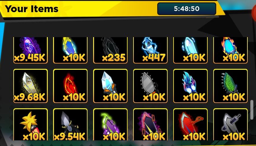 All Max Prestige⭐ LVL Artifacts Costs [ Anime Fighters Simulator Mobile ] 