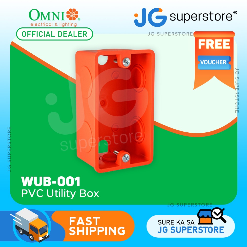 OMNI 2 x 4 PVC Utility Box with Fire Retardant and Shock Resistant  Material for Electrical Circuitry, WUB-001