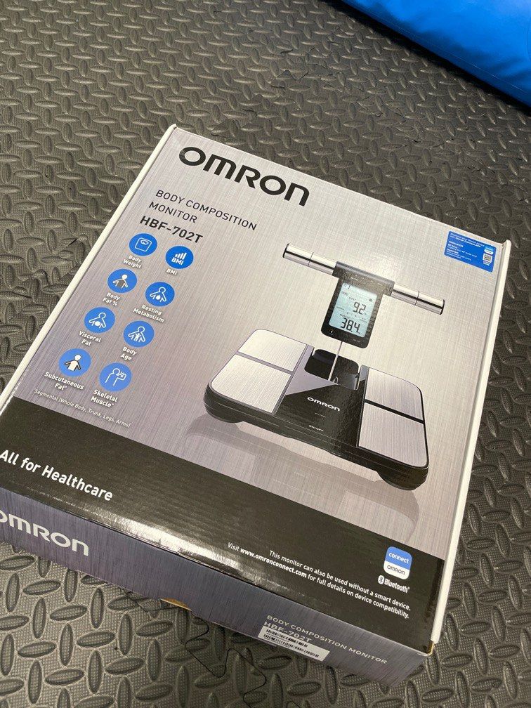 Omron HBF 702T Digital Body Composition Monitor, Silver