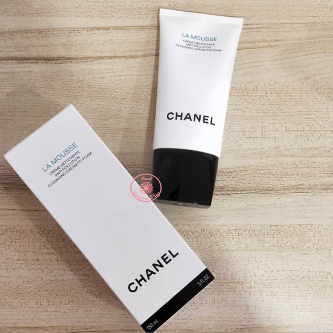 Original] Chanel La Mousse Anti-Pollution Cleansing Cream-to-Foam 150ml,  Beauty & Personal Care, Face, Face Care on Carousell