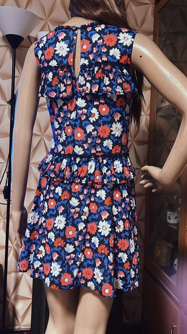 Original KATE SPADE New York Daisy Jacquard Mini Dress Teens Size S Preloved Good As New